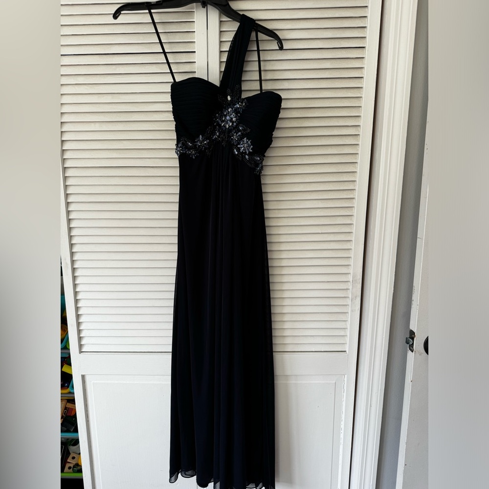 Cross shoulder dress/ bridesmaid/ maid of honor